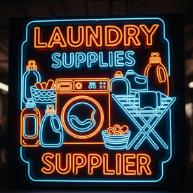 Neon Laundry Supplies