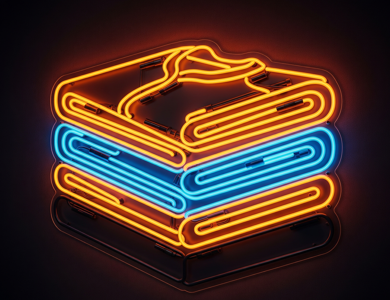 Neon Stack Of Shirts
