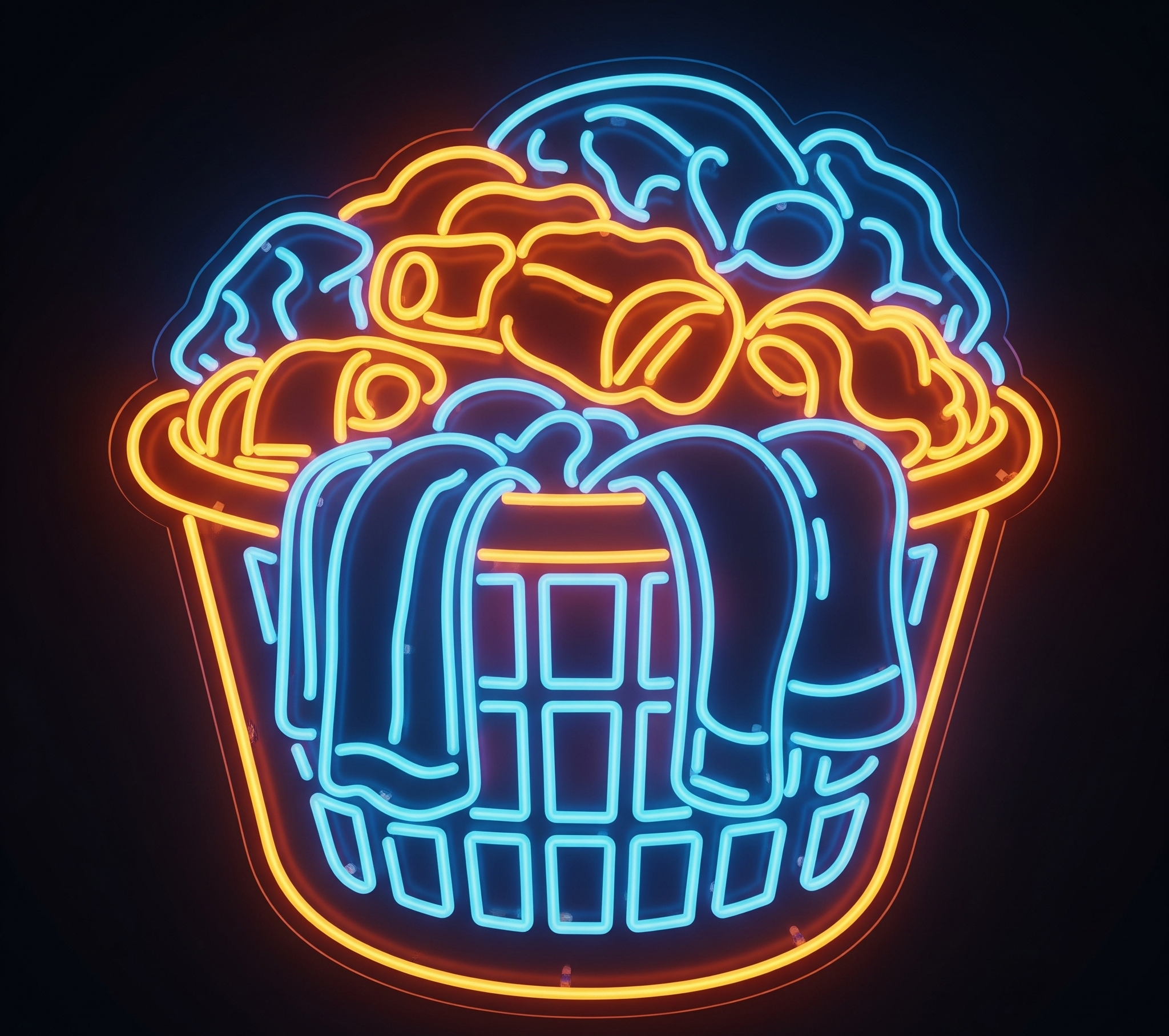 Neon Laundry Basket