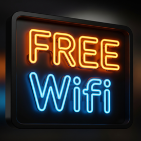 Neon Free Wifi